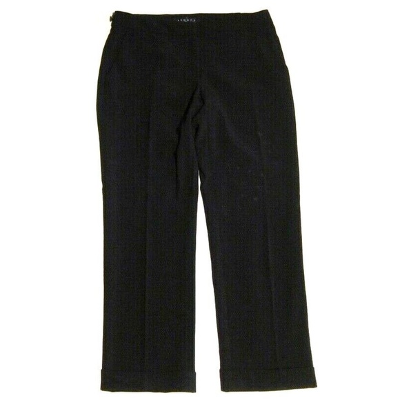 Y2K Vintage Theory Wool Blend Trouser Cuffed Cropped Ankle Pants sz 6 - Picture 1 of 3